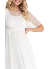 Kiyonna Women's Stars A-Line Wedding Dress with Sleeves - Ivory