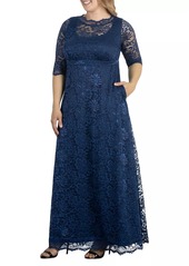 Kiyonna Leona Lace Gown