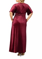 Kiyonna Verona Velvet Surplice Gown