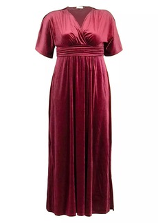 Kiyonna Verona Velvet Surplice Gown