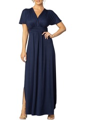 Kiyonna Women's Vienna Kimono Sleeve Long Maxi Dress - Nouveau navy