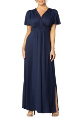 Kiyonna Women's Vienna Kimono Sleeve Long Maxi Dress - Nouveau navy