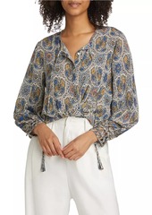 Kobi Halperin Addison Mosiac Peasant Blouse