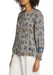 Kobi Halperin Addison Mosiac Peasant Blouse