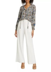 Kobi Halperin Addison Mosiac Peasant Blouse