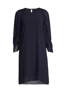 Kobi Halperin Arlene Ruched-Sleeve Chiffon Dress