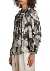 Kobi Halperin Boden Abstract Silk-Blend Blouse