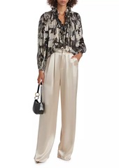 Kobi Halperin Boden Abstract Silk-Blend Blouse