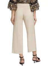 Kobi Halperin Brent Linen-Blend Crop Pants