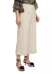 Kobi Halperin Brent Linen-Blend Crop Pants