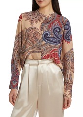 Kobi Halperin Bronson Paisley Silk Blouse