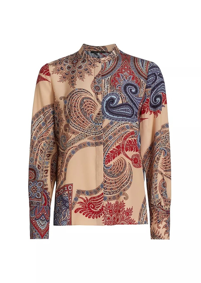 Kobi Halperin Bronson Paisley Silk Blouse