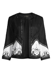 Kobi Halperin Clara Embroidered Linen Jacket