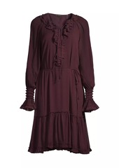 Kobi Halperin Collin Long-Sleeve Ruffle Dress