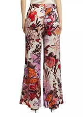 Kobi Halperin Eloise Floral Wide-Leg Pants