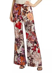 Kobi Halperin Eloise Floral Wide-Leg Pants