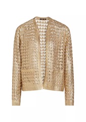 Kobi Halperin Eve Metallic Openwork Sweater