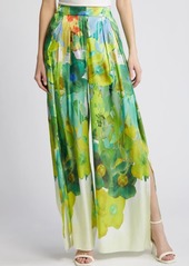 KOBI HALPERIN Alessia Floral Print Wide Leg Pants