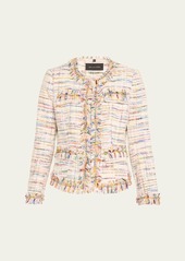 Kobi Halperin Devyn Fringe-Trim Tweed Jacket