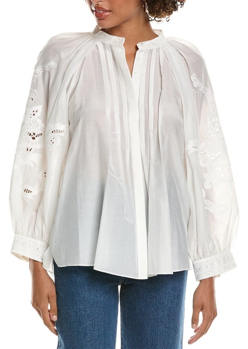 Kobi Halperin Ingrid Silk-Blend Blouse