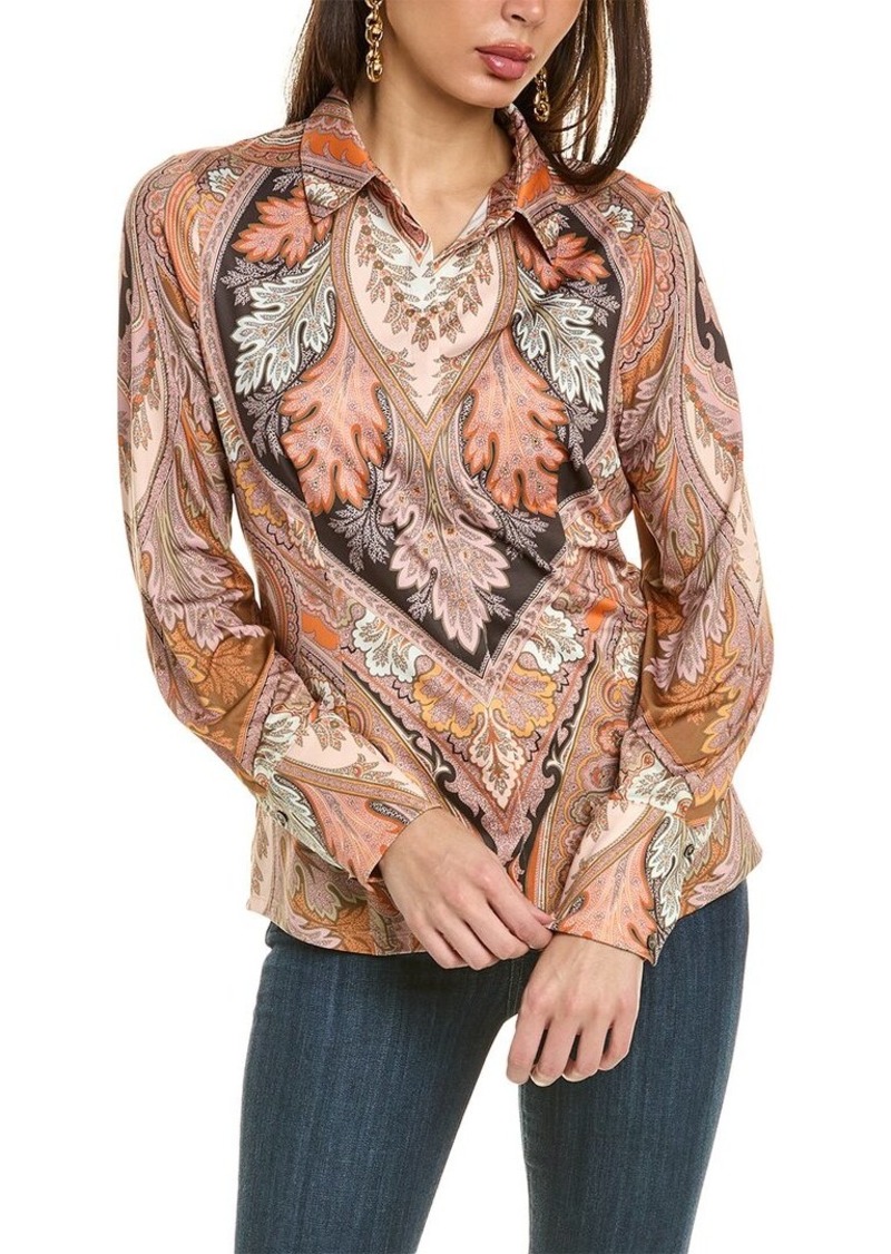 Kobi Halperin Lorraine Print Jersey Blouse