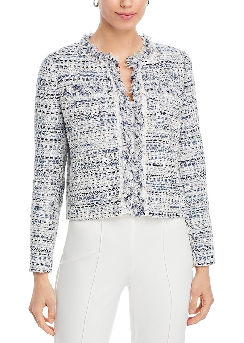 Kobi Halperin Ricki Fringe Trim Tweed Jacket