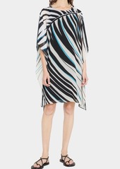 Kobi Halperin Yara Draped Abstract-Print Shift Dress