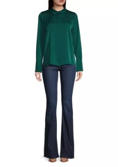 Kobi Halperin Larissa Collared Silk-Blend Blouse