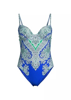 Kobi Halperin Lauren Paisley One-Piece Swimsuit