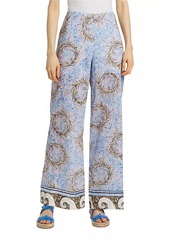 Kobi Halperin Lilley Rosette Tiles Cotton Pants