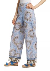 Kobi Halperin Lilley Rosette Tiles Cotton Pants