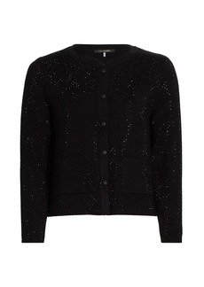 Kobi Halperin Lois Crystal-Embellished Wool-Blend Cardigan