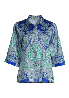 Kobi Halperin Lyla Fontana Short-Sleeve Blouse