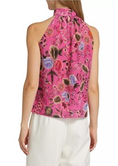 Kobi Halperin Madison Floral Silk Sleeveless Blouse