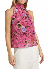 Kobi Halperin Madison Floral Silk Sleeveless Blouse