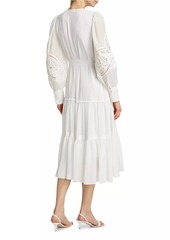Kobi Halperin Mira Peasant Midi-Dress