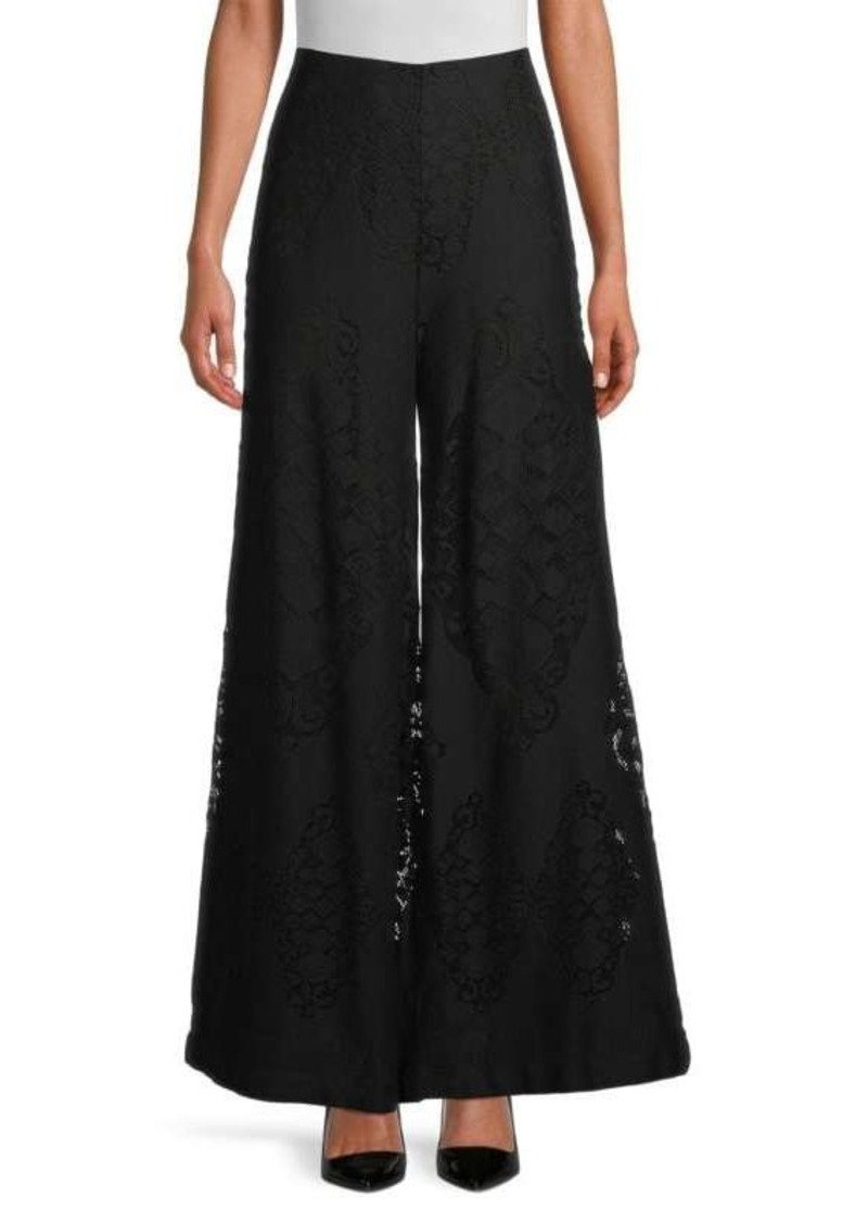 Kobi Halperin Morgan Wide Leg Lace Pants