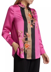 Kobi Halperin Sabrina Floral Satin Blouse