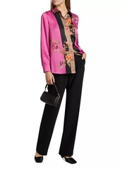 Kobi Halperin Sabrina Floral Satin Blouse