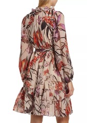 Kobi Halperin Samara Floral Tie-Waist Dress