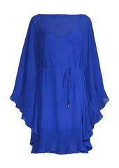 Kobi Halperin Sammy Ruffled Chiffon Cover-Up Dress