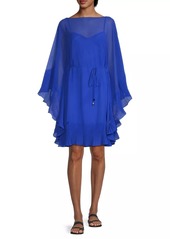 Kobi Halperin Sammy Ruffled Chiffon Cover-Up Dress