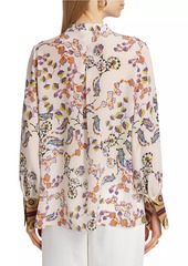 Kobi Halperin Shelby Floral Silk Blouse