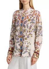 Kobi Halperin Shelby Floral Silk Blouse