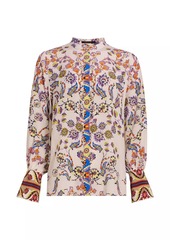 Kobi Halperin Shelby Floral Silk Blouse