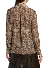 Kobi Halperin Snakeskin Blouse