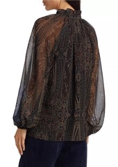 Kobi Halperin Sofiana Paisley Chiffon Blouse