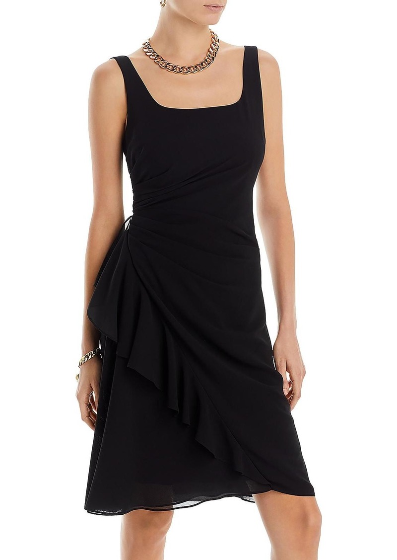 Kobi Halperin Womens Chiffon Tiered Sheath Dress