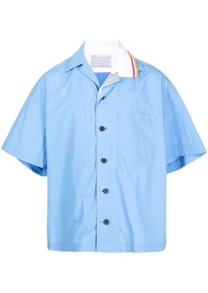 Kolor contrasting short-sleeved shirt