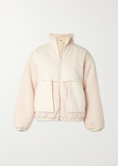 Koral Aina Reversible Faux Shearling And Cotton-twill Jacket